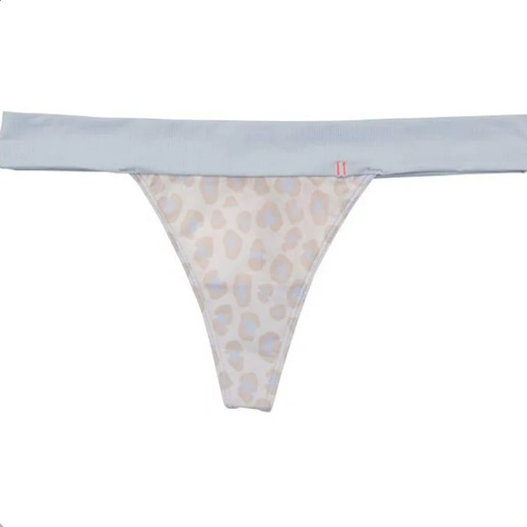 NEW STANCE Me Feline Thong Womens Pink & Leopard MEDIUM M - Picture 2 of 3